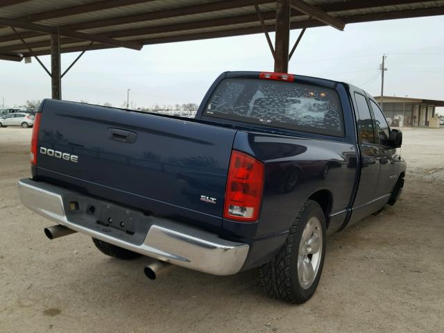 1D7HA18N43J646653 - 2003 DODGE RAM 1500 S BLUE photo 4