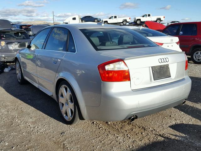 WAUPL68E95A095620 - 2005 AUDI S4 SILVER photo 3