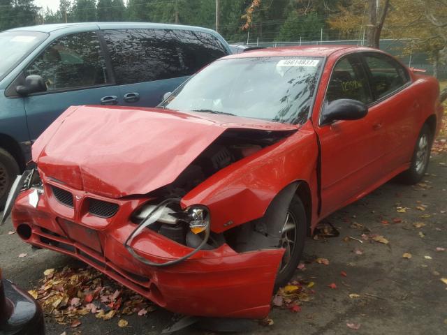 1G2NF52E83C330826 - 2003 PONTIAC GRAND AM S RED photo 2