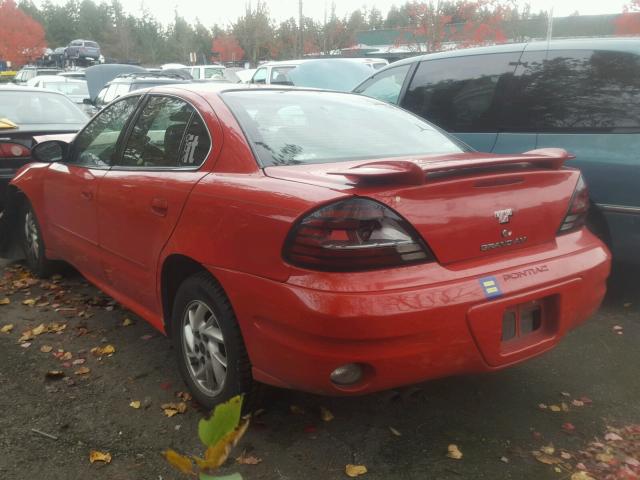 1G2NF52E83C330826 - 2003 PONTIAC GRAND AM S RED photo 3