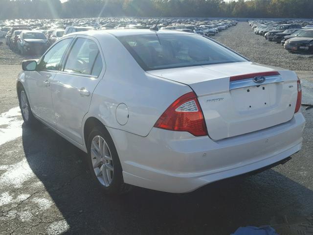 3FAHP0JA2BR202661 - 2011 FORD FUSION WHITE photo 3