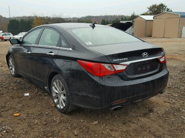 5NPEC4AB2BH317191 - 2011 HYUNDAI SONATA SE BLACK photo 3