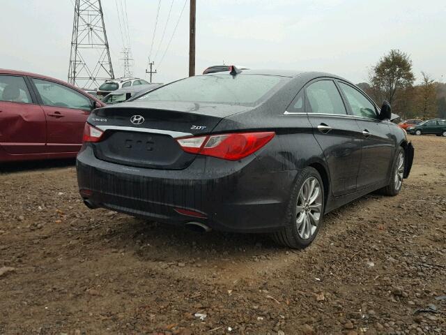 5NPEC4AB2BH317191 - 2011 HYUNDAI SONATA SE BLACK photo 4