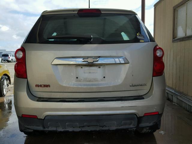 2GNALBEK2D1253551 - 2013 CHEVROLET EQUINOX LS BEIGE photo 9