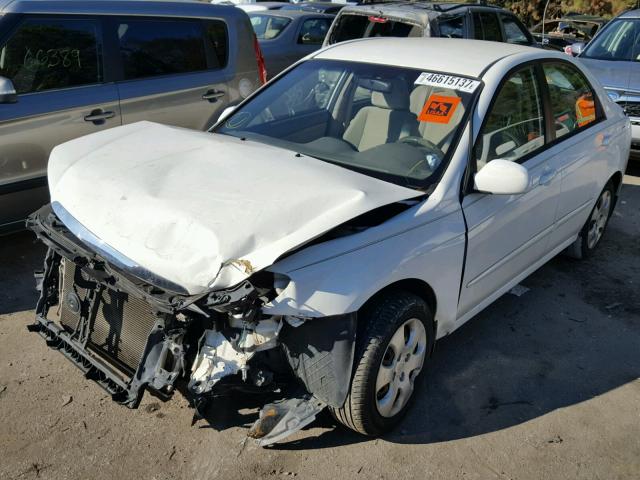 KNAFE121085570020 - 2008 KIA SPECTRA EX WHITE photo 2