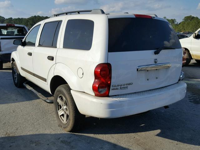 1D4HD48N76F154129 - 2006 DODGE DURANGO SL WHITE photo 3