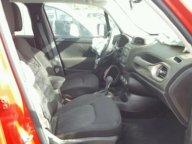 ZACCJAAT9GPE09708 - 2016 JEEP RENEGADE S RED photo 5