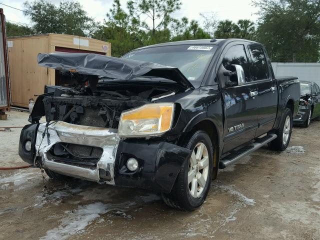 1N6BA0ED8AN311761 - 2010 NISSAN TITAN XE BLACK photo 2