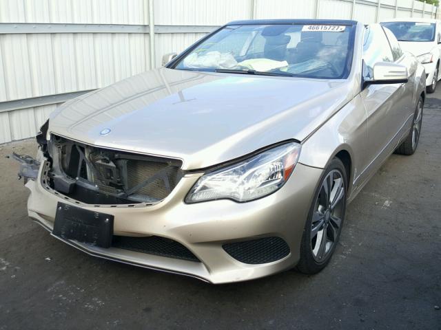 WDDKK5KF5EF271387 - 2014 MERCEDES-BENZ E 350 TAN photo 2