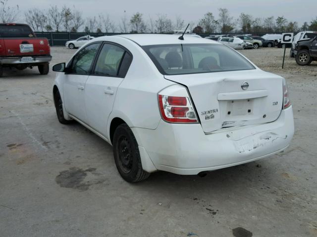 3N1AB61E27L703398 - 2007 NISSAN SENTRA 2.0 WHITE photo 3