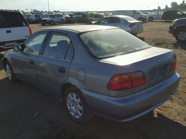 2HGEJ6678XH560513 - 1999 HONDA CIVIC LX BLUE photo 3