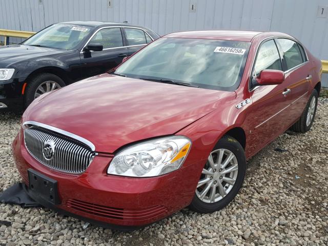 1G4HP57M99U113693 - 2009 BUICK LUCERNE CX RED photo 2