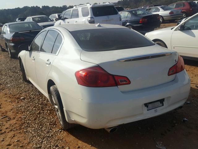 JNKBV61E68M223119 - 2008 INFINITI G35 WHITE photo 3