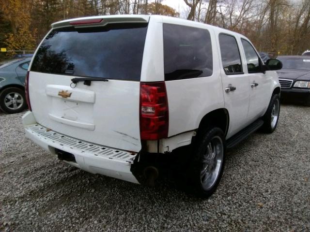 1GNFK13018J250754 - 2008 CHEVROLET TAHOE WHITE photo 4