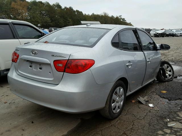 KMHDU46D97U145124 - 2007 HYUNDAI ELANTRA GL SILVER photo 4