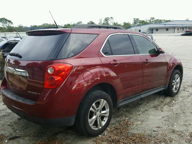 2CNALDEW1A6203466 - 2010 CHEVROLET EQUINOX LT BURGUNDY photo 4