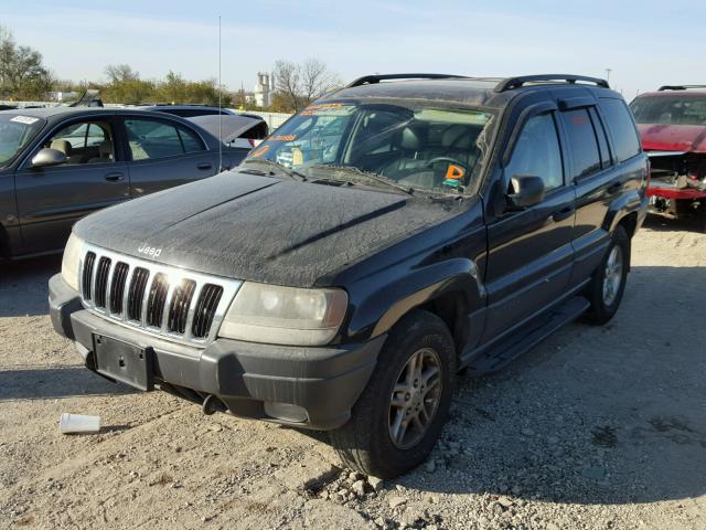 1J4GW48N43C561688 - 2003 JEEP GRAND CHER BLACK photo 2