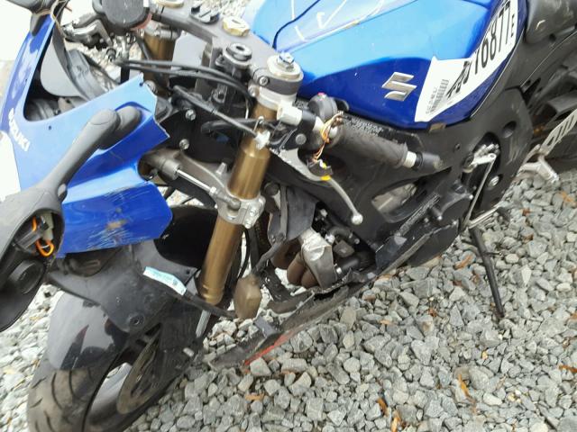 JS1GN7DA172117347 - 2007 SUZUKI GSX-R600 BLUE photo 9