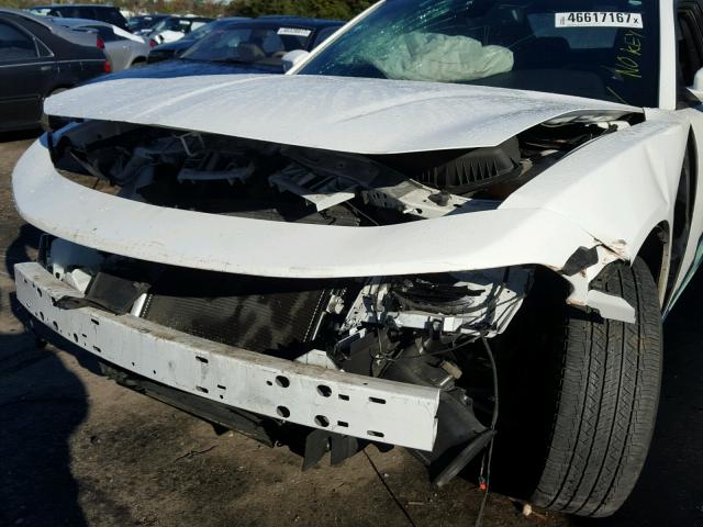 2C3CDXHG2FH814879 - 2015 DODGE CHARGER SX WHITE photo 9