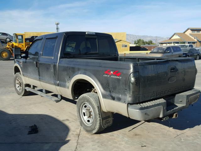 1FTWW31R18EA07187 - 2008 FORD F350 SRW S BLACK photo 3