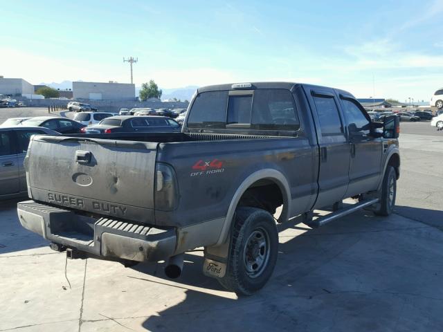 1FTWW31R18EA07187 - 2008 FORD F350 SRW S BLACK photo 4