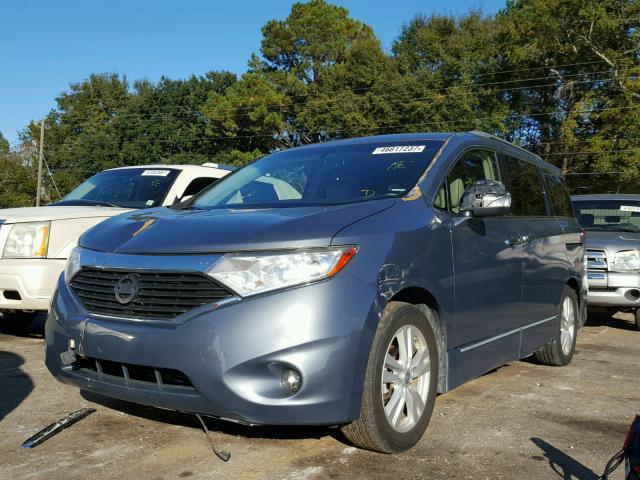 JN8AE2KP3C9038662 - 2012 NISSAN QUEST S GRAY photo 2