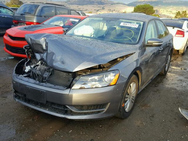 1VWAP7A36EC016157 - 2014 VOLKSWAGEN PASSAT S ნაცრისფერი ფოტო 2