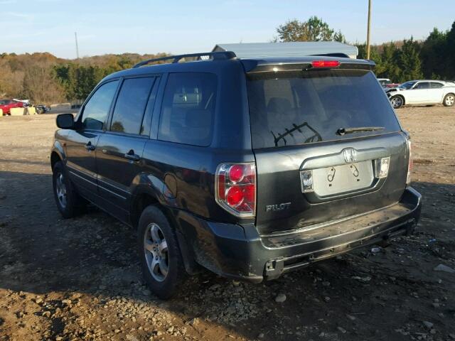 5FNYF28496B013733 - 2006 HONDA PILOT EX CHARCOAL photo 3