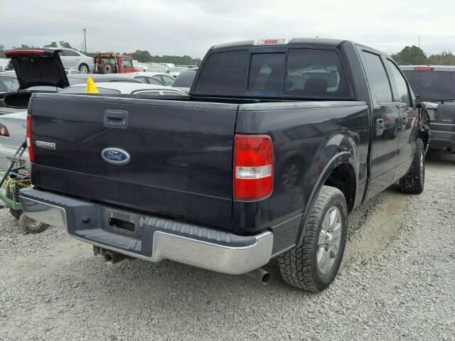 1FTPW12514FA16142 - 2004 FORD F150 SUPER BLACK photo 4