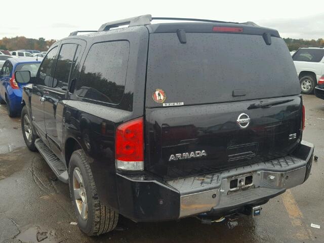 5N1AA08A66N719369 - 2006 NISSAN ARMADA BLACK photo 3