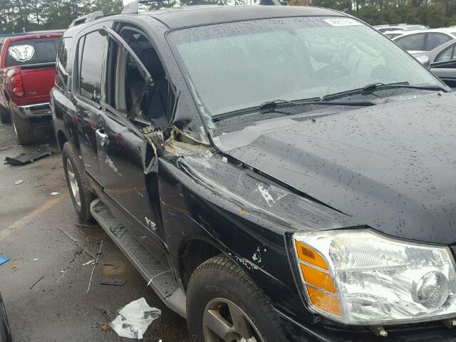 5N1AA08A66N719369 - 2006 NISSAN ARMADA BLACK photo 9