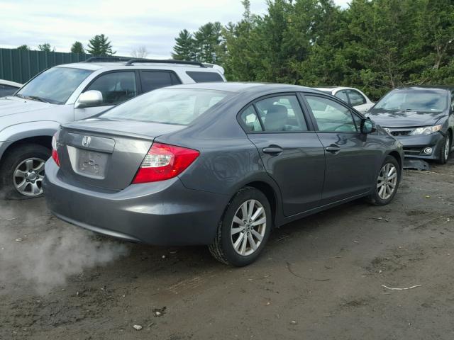 2HGFB2F86CH335813 - 2012 HONDA CIVIC EX GRAY photo 4