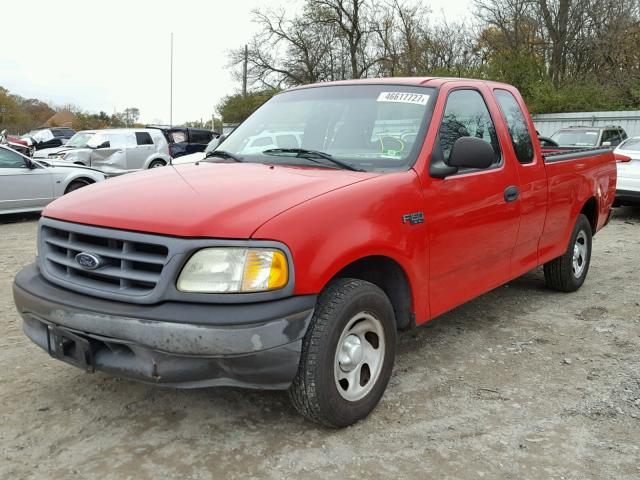 1FTRX17292NA03405 - 2002 FORD F150 RED photo 2