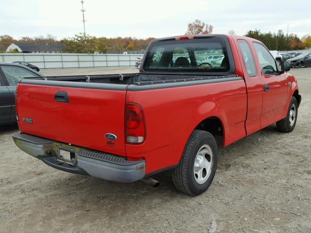 1FTRX17292NA03405 - 2002 FORD F150 RED photo 4