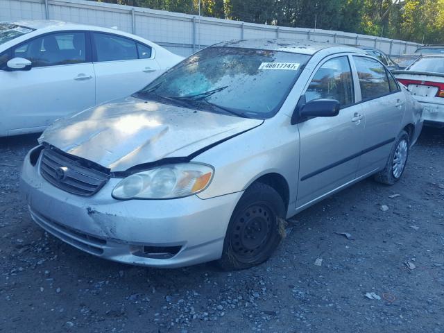 JTDBR32E630036045 - 2003 TOYOTA COROLLA CE SILVER photo 2