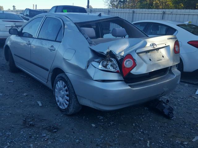 JTDBR32E630036045 - 2003 TOYOTA COROLLA CE SILVER photo 3