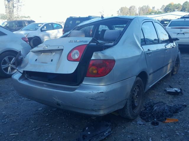 JTDBR32E630036045 - 2003 TOYOTA COROLLA CE SILVER photo 4