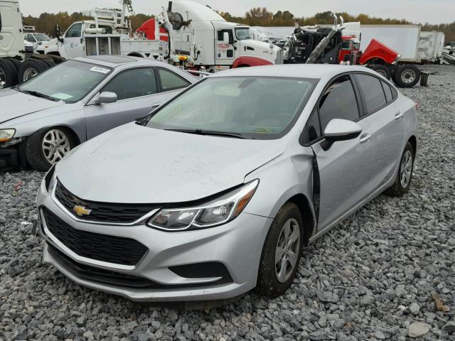 1G1BC5SM7H7216954 - 2017 CHEVROLET CRUZE LS SILVER photo 2