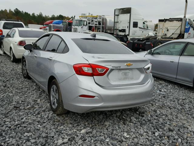 1G1BC5SM7H7216954 - 2017 CHEVROLET CRUZE LS SILVER photo 3