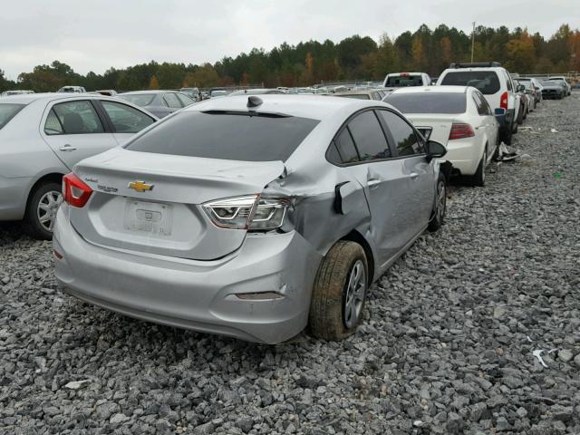 1G1BC5SM7H7216954 - 2017 CHEVROLET CRUZE LS SILVER photo 4