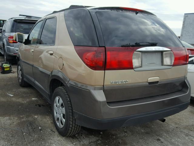 3G5DA03E54S583743 - 2004 BUICK RENDEZVOUS GOLD photo 3