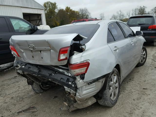 4T1BF3EK6AU100838 - 2010 TOYOTA CAMRY BASE SILVER photo 4