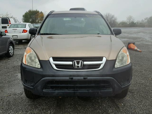 JHLRD78452C010765 - 2002 HONDA CR-V LX TAN photo 9