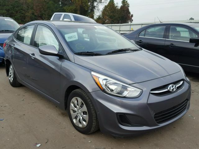 KMHCT4AE4GU017694 - 2016 HYUNDAI ACCENT SE GRAY photo 1