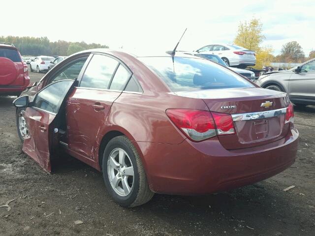 1G1PF5SC1C7181227 - 2012 CHEVROLET CRUZE LT ORANGE photo 3