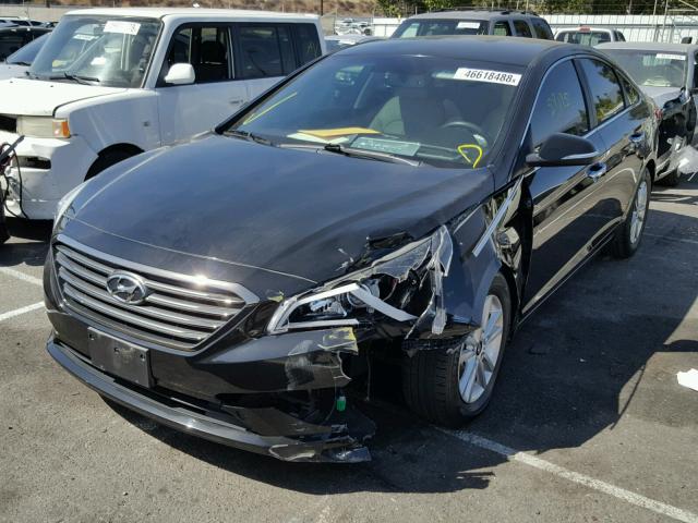 5NPE24AA2FH132199 - 2015 HYUNDAI SONATA ECO BLACK photo 2