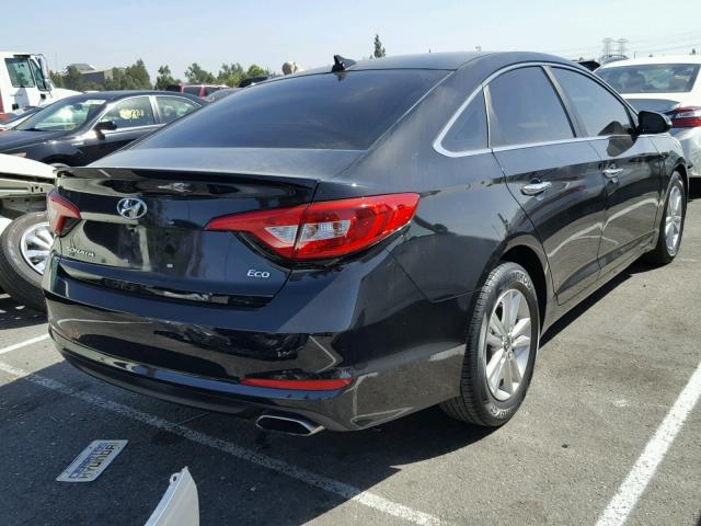 5NPE24AA2FH132199 - 2015 HYUNDAI SONATA ECO BLACK photo 4