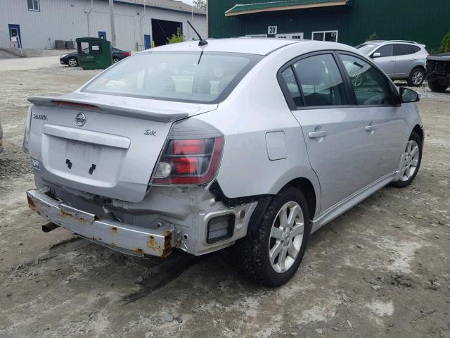 3N1AB6AP3AL691920 - 2010 NISSAN SENTRA 2.0 SILVER photo 4