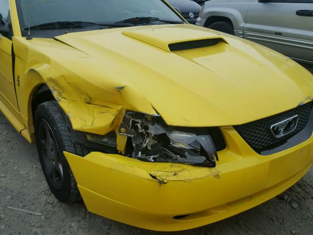 1FAFP40493F386201 - 2003 FORD MUSTANG YELLOW photo 9