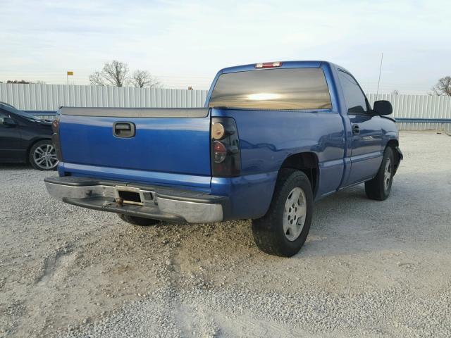 1GCEC14X24Z327639 - 2004 CHEVROLET SILVERADO BLUE photo 4